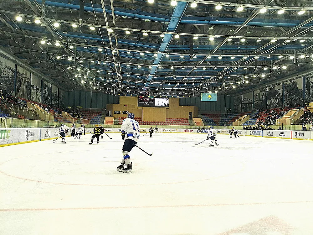 Освещение Ледового дворца спорта в г. Темиртау (Казахстан)